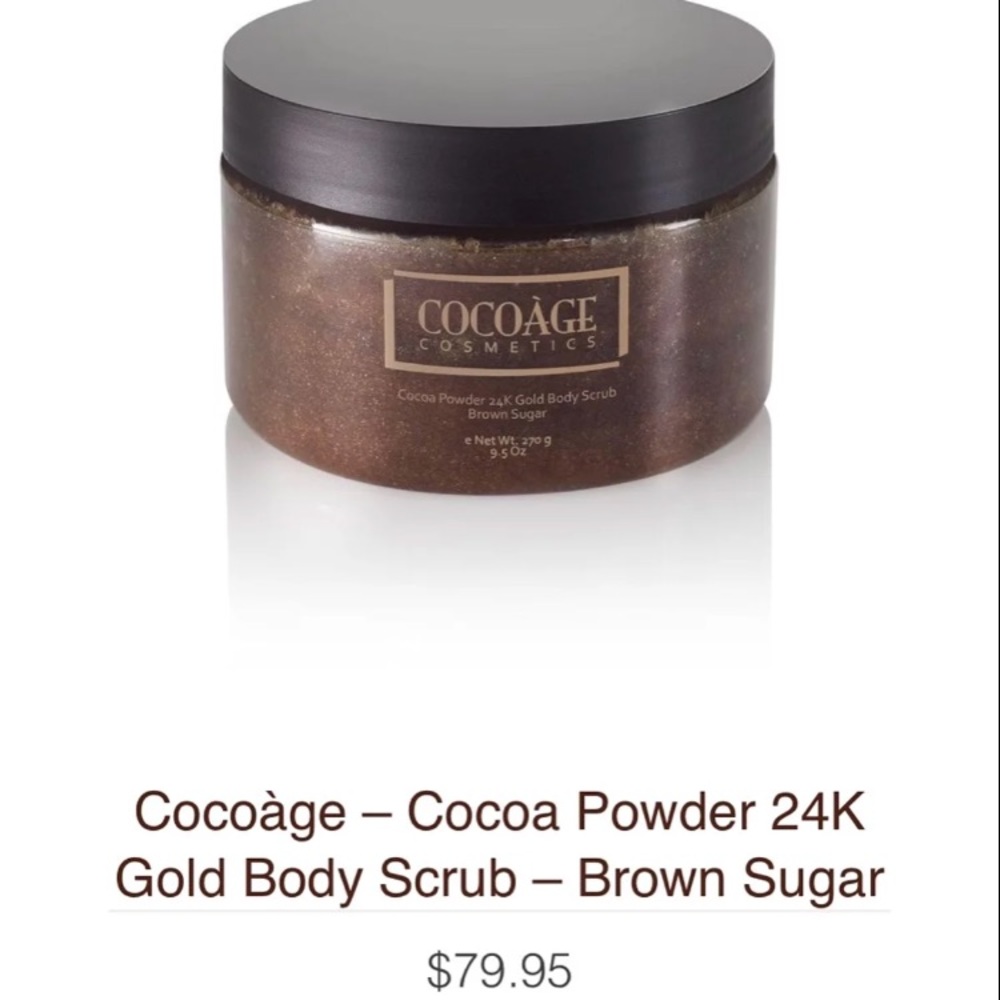 Cocoage cocoa 24k gold body scrub